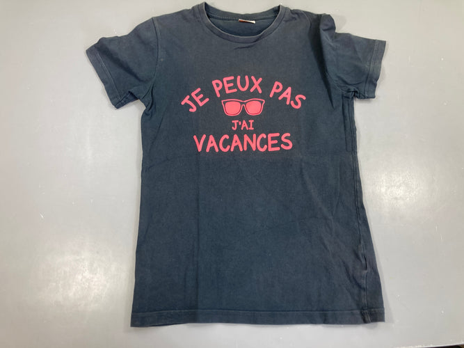 T-shirt m.c bf Je peux pas j'ai vacances, moins cher chez Petit Kiwi