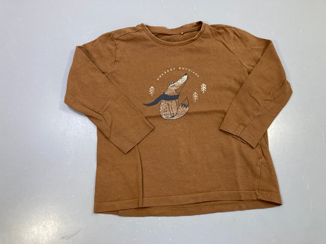T-shirt m.l marron renard, moins cher chez Petit Kiwi