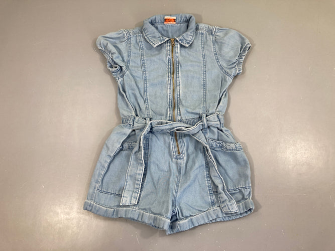 Combishort jean clair, moins cher chez Petit Kiwi
