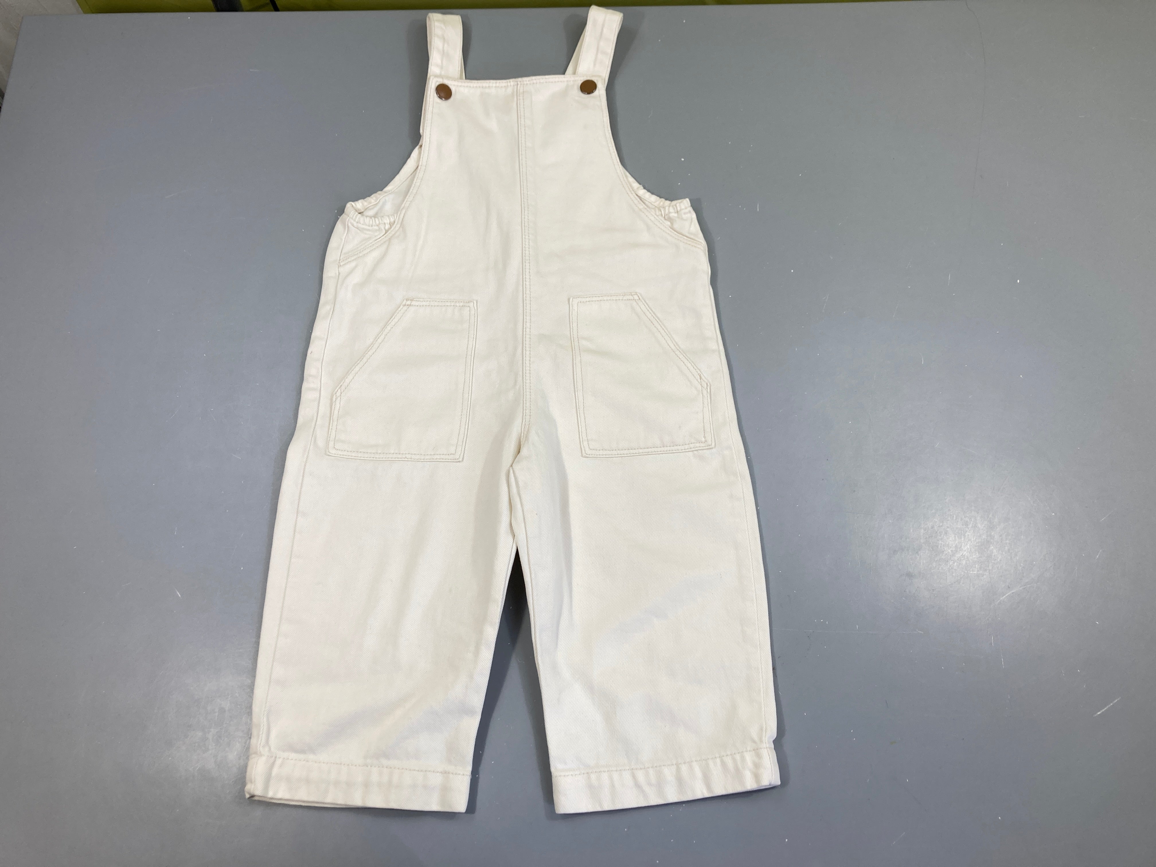 Salopette denim blanc
