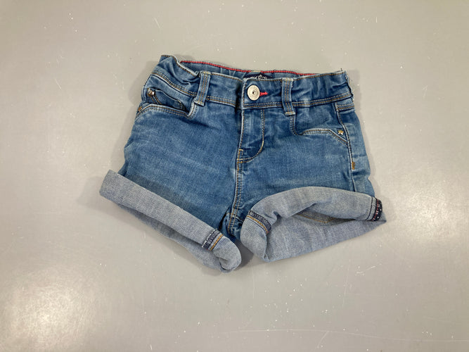 Short denim à revers, moins cher chez Petit Kiwi