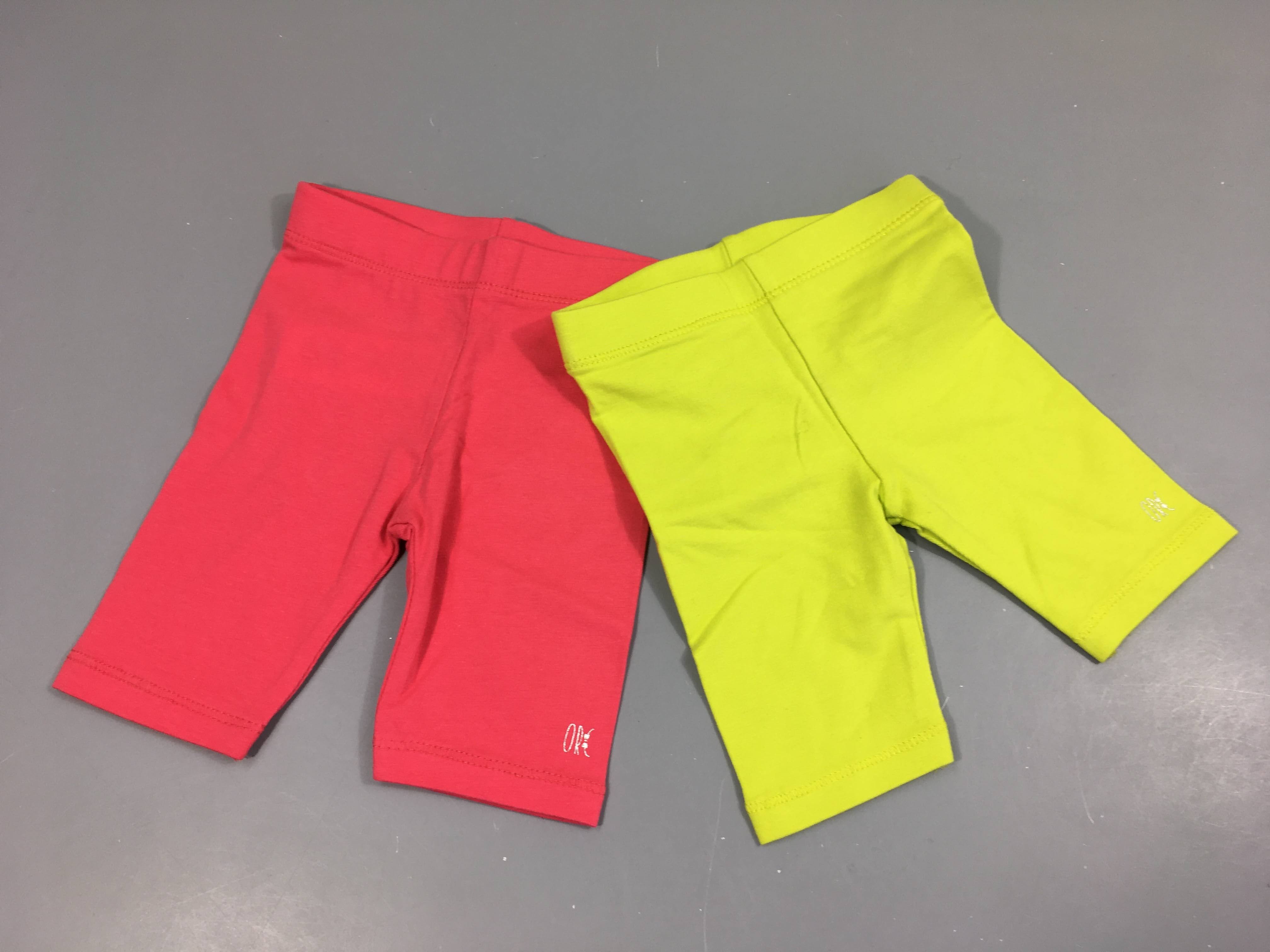 Lot de 2 cycliste jaune/rose