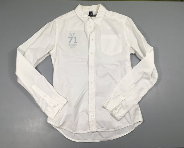 Chemise m.l blanc 71, moins cher chez Petit Kiwi