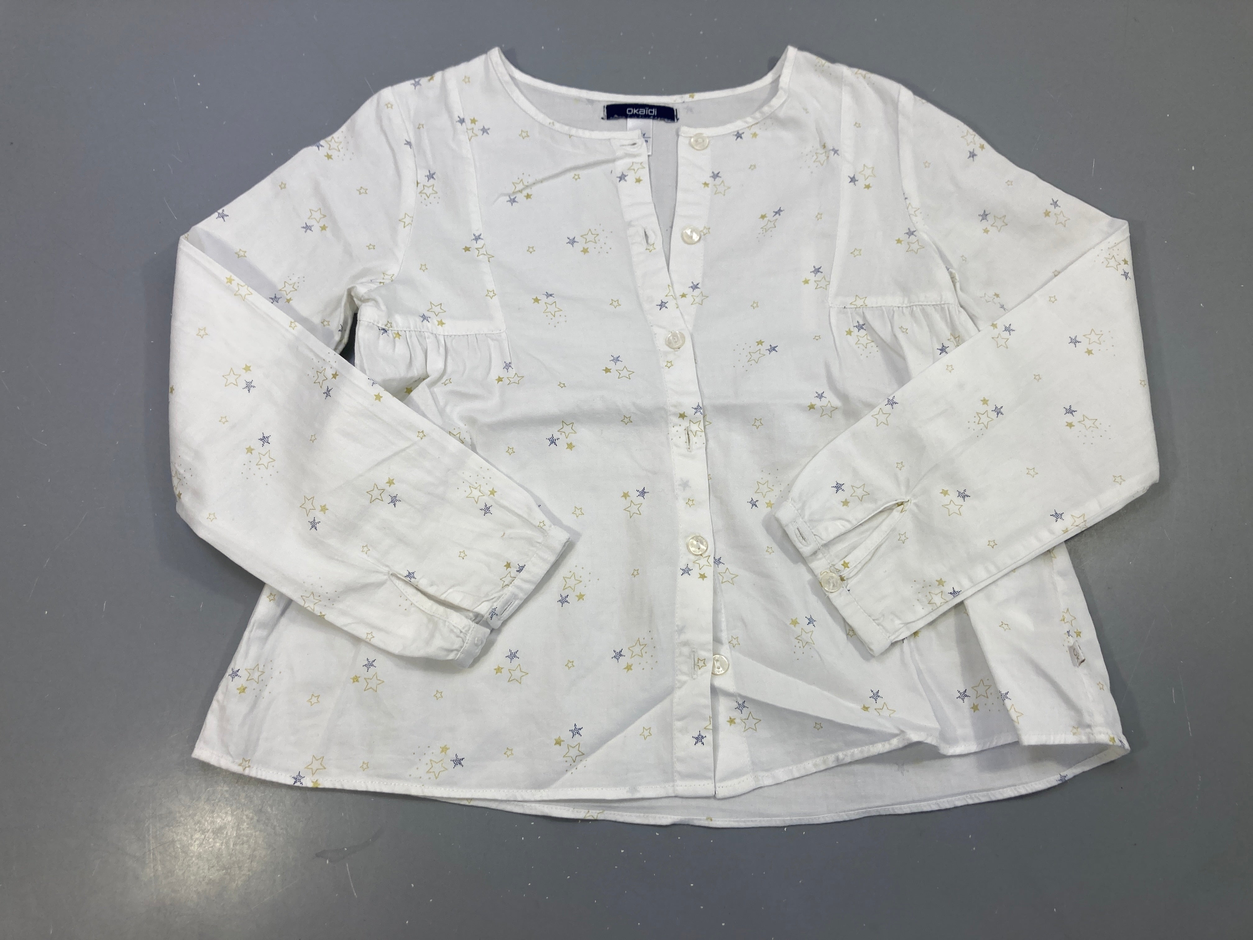 Blouse m.l blanche étoiles