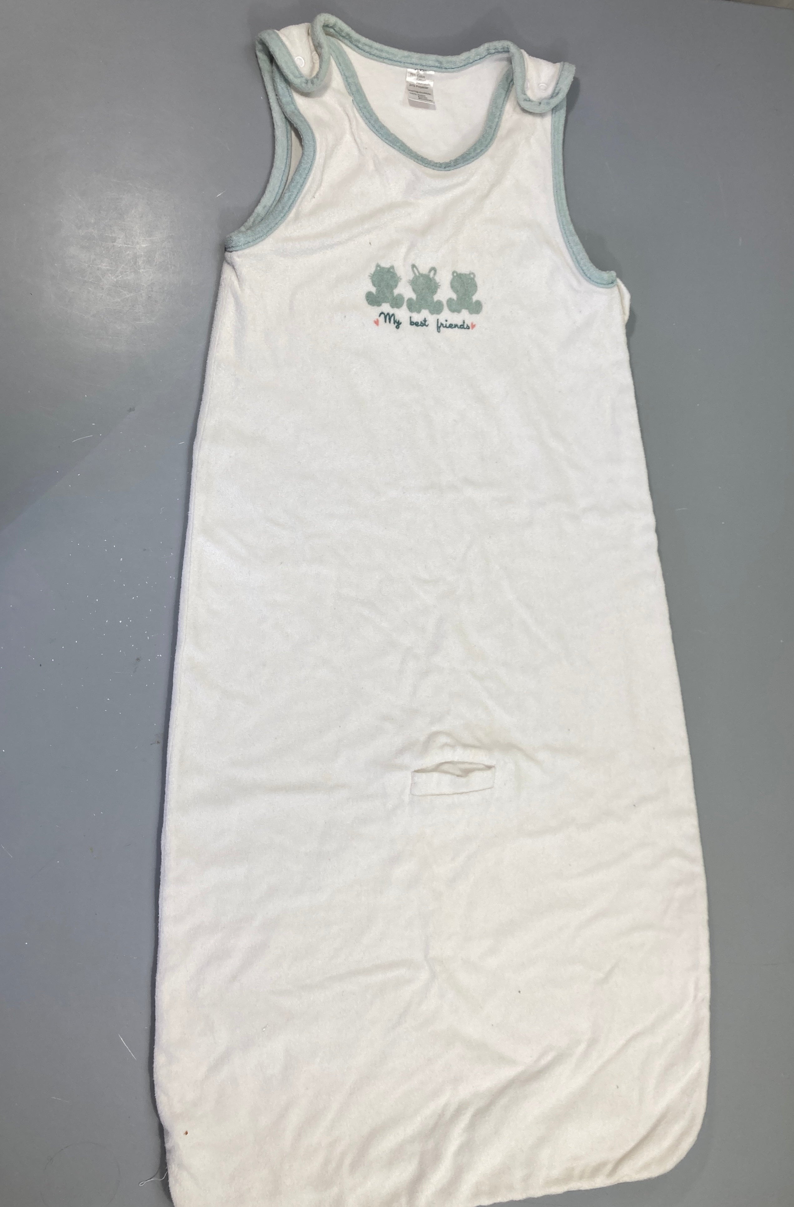 Sac de couchage s.m éponge blanc animaux, 110cm