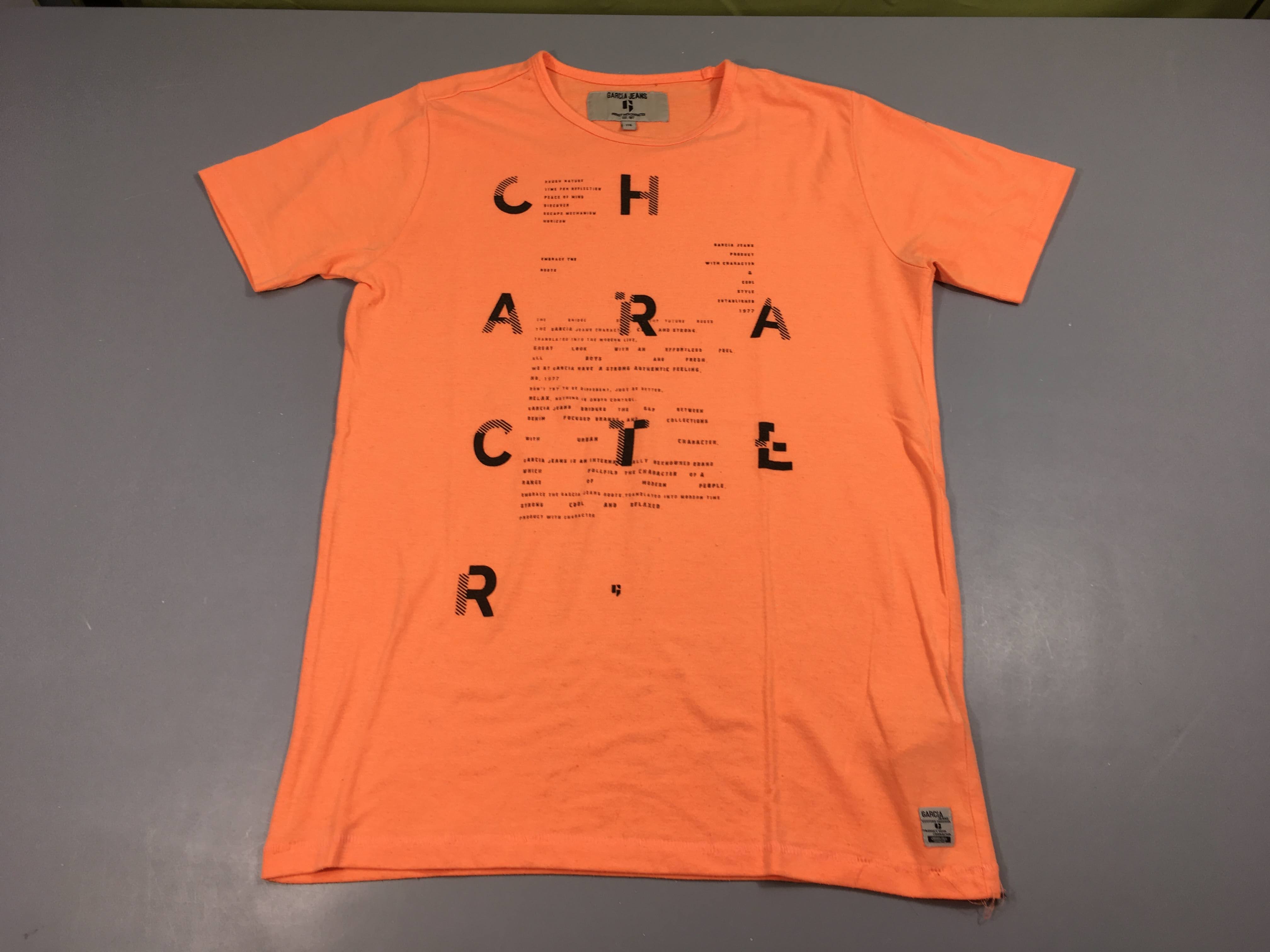 T-shirt m.c orange character Bouloché