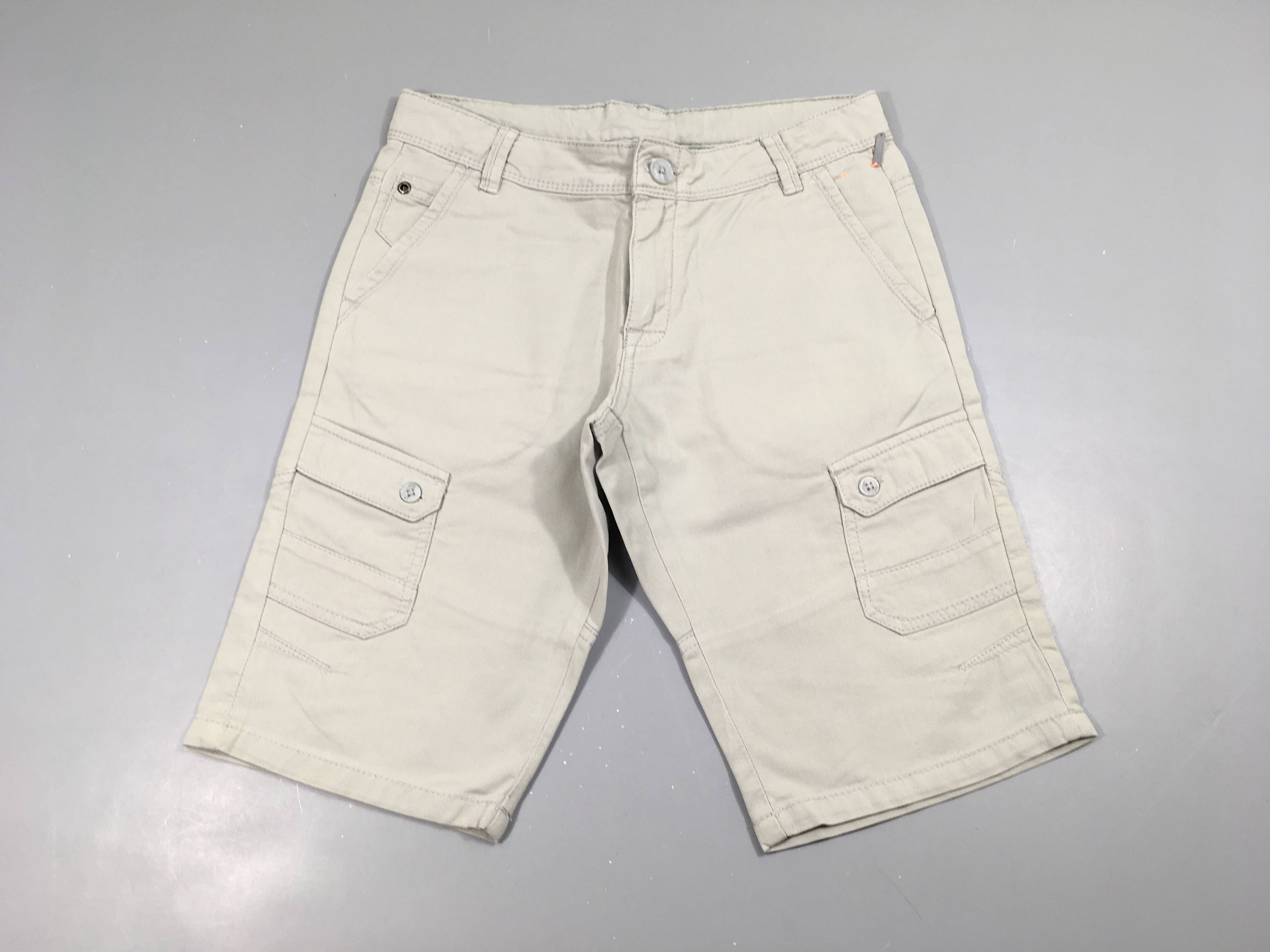 Bermuda gris poches laterales