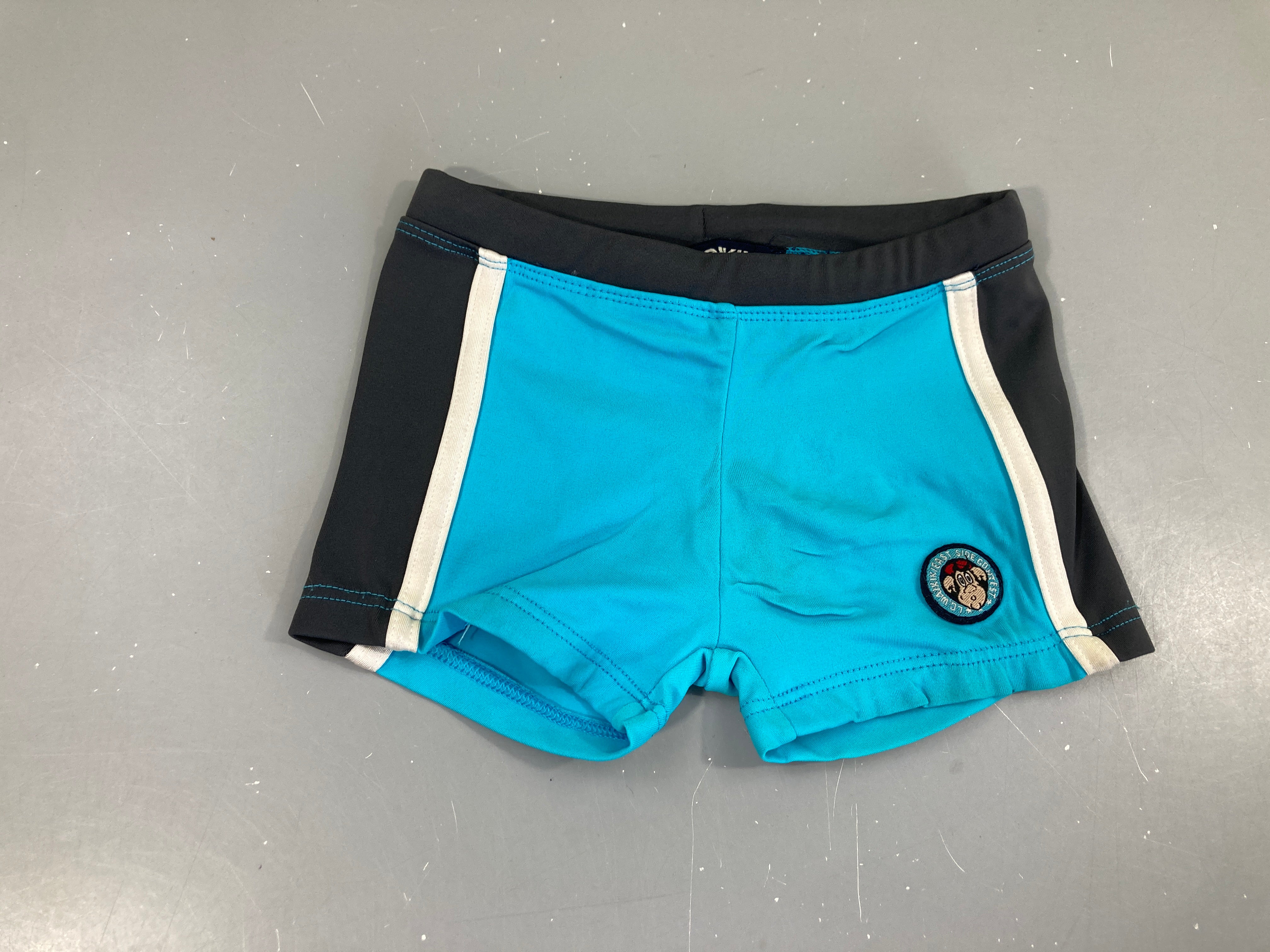 Maillot boxer bleu/gris