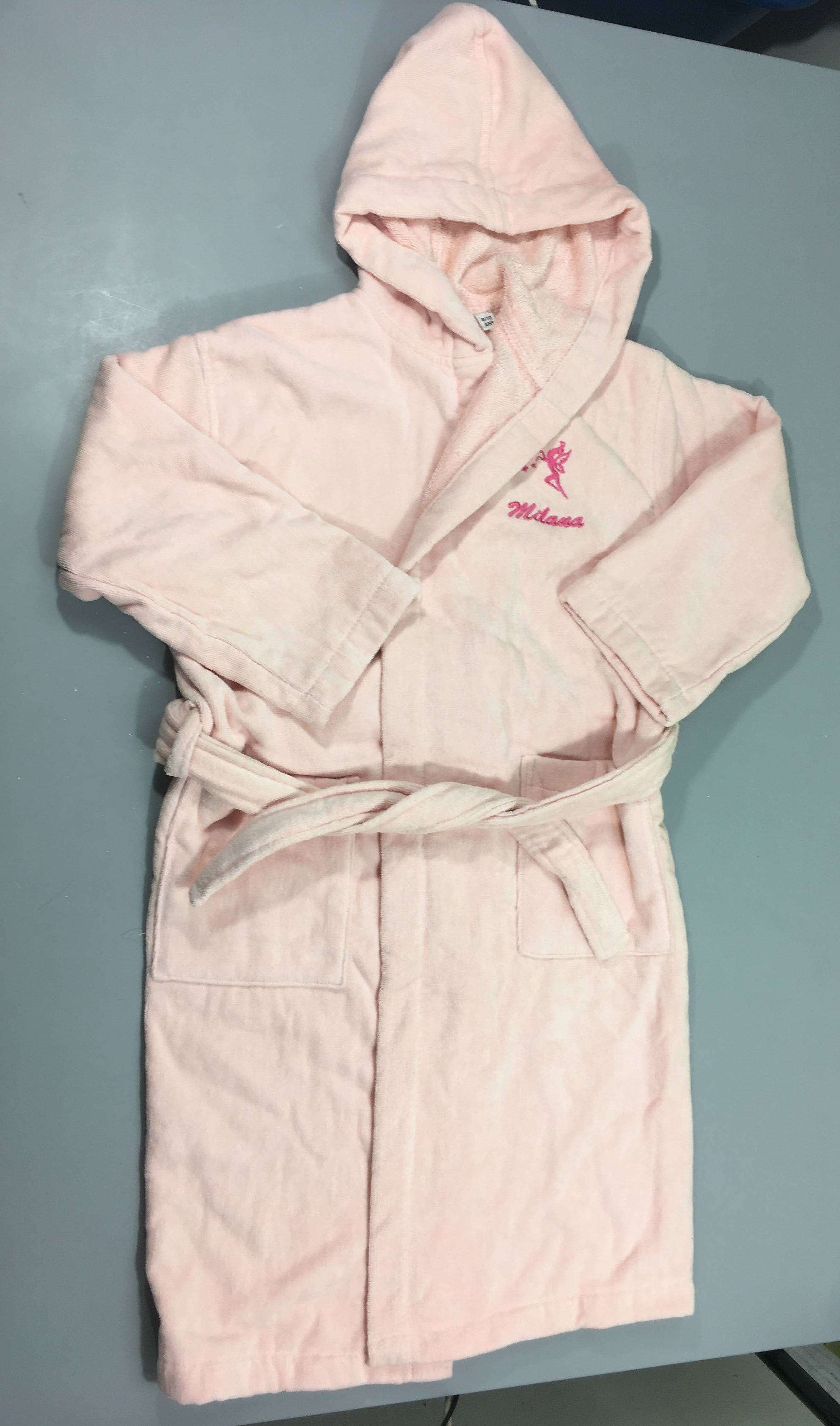 Peignoir rose pâle Milana