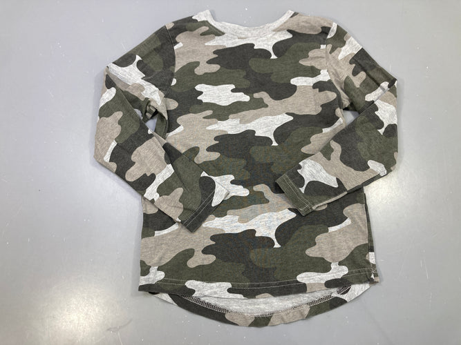 T-shirt m.l gris-kaki camouflage, moins cher chez Petit Kiwi