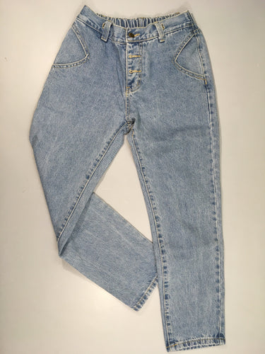 Jeans taille et chevilles élastiques, moins cher chez Petit Kiwi