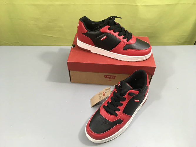 NEUF baskets basses noir/rouge levi's, 39, moins cher chez Petit Kiwi