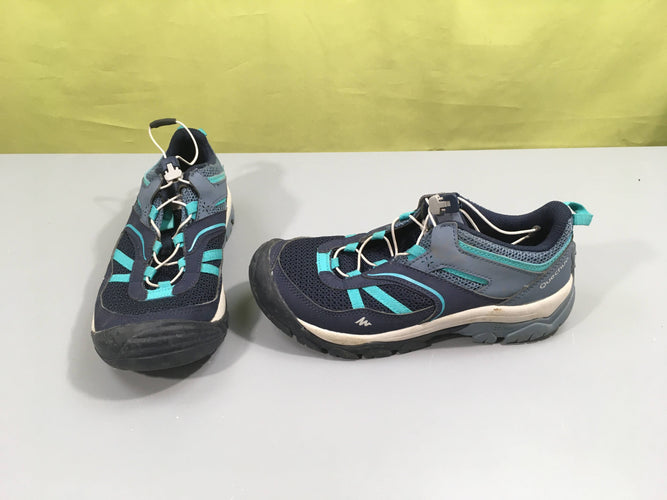 Bottines de marche basses cross rock bleu foncé/turquoise, 36, moins cher chez Petit Kiwi