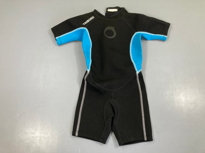 Combinaison anti-froid néoprène noire/bleu tribord (taille estimée), moins cher chez Petit Kiwi