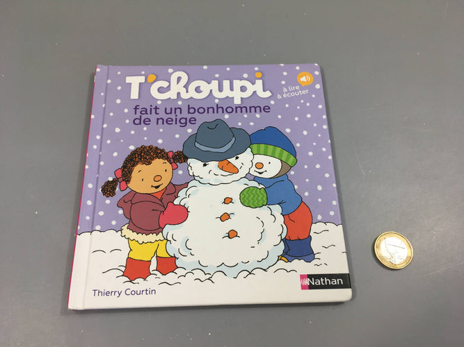 T'choupi fait un bonhomme de neige, moins cher chez Petit Kiwi