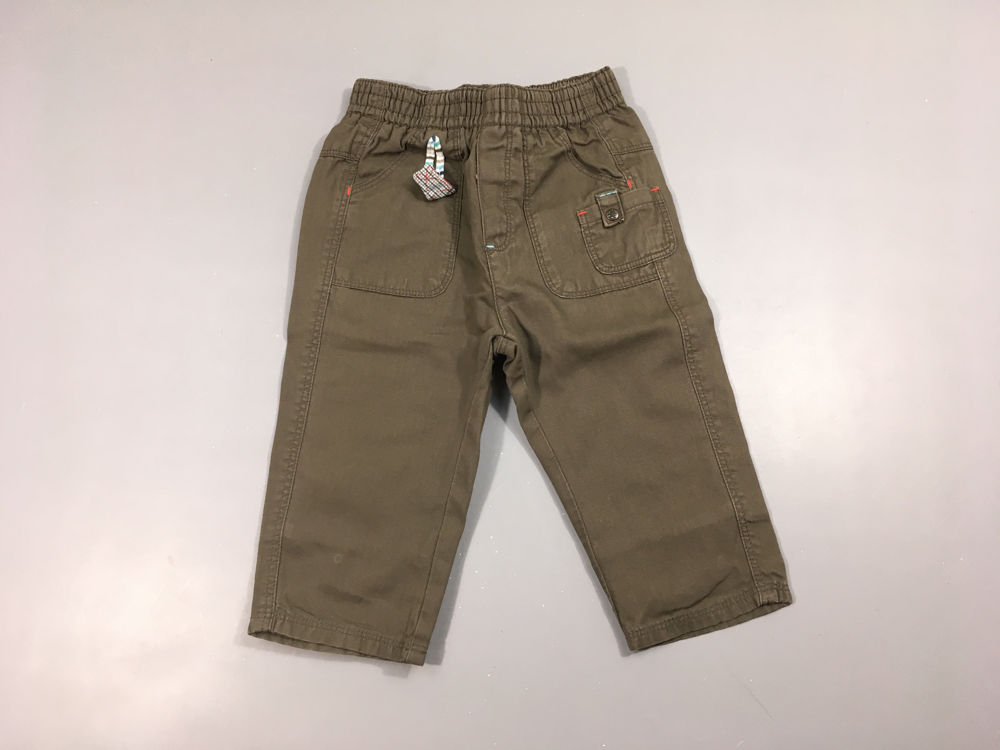 Pantalon brun taille élastique