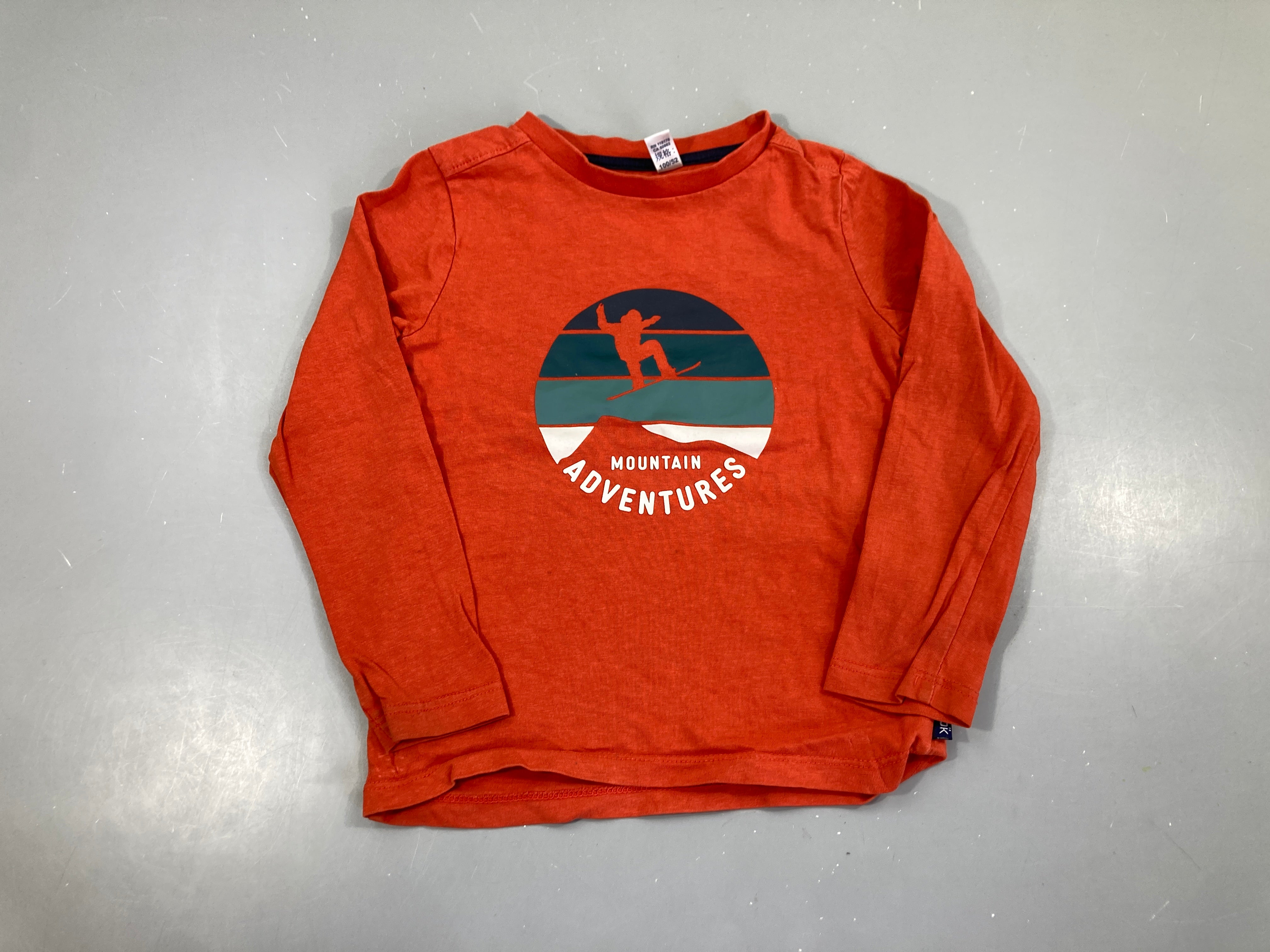 T-shirt m.l orange snowboard