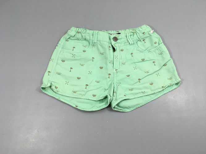 Short vert d'eau motifs taupe-Petites taches, moins cher chez Petit Kiwi