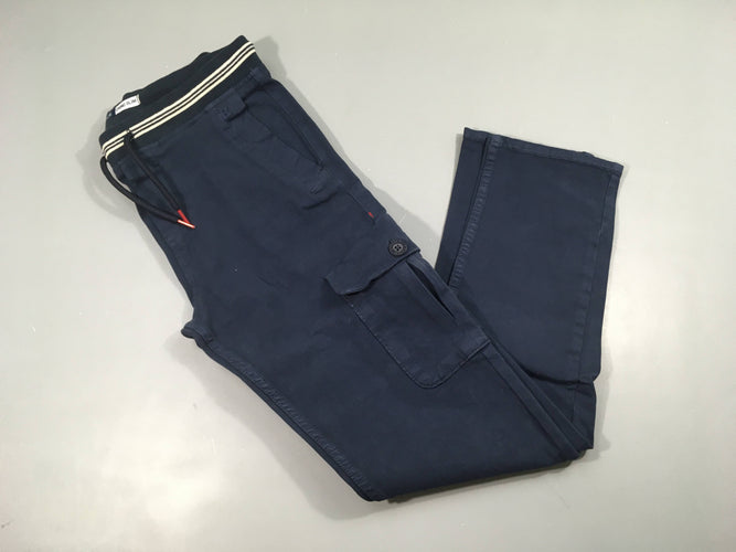 Pantalon chino Slim bleu foncé, moins cher chez Petit Kiwi