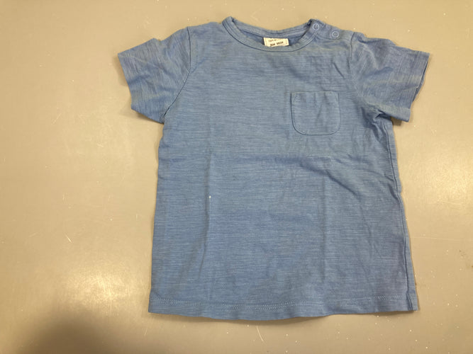 T-shirt m.c flammé bleu poche, moins cher chez Petit Kiwi