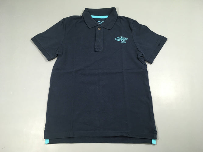 Polo m.c bleu foncé Vintage, moins cher chez Petit Kiwi