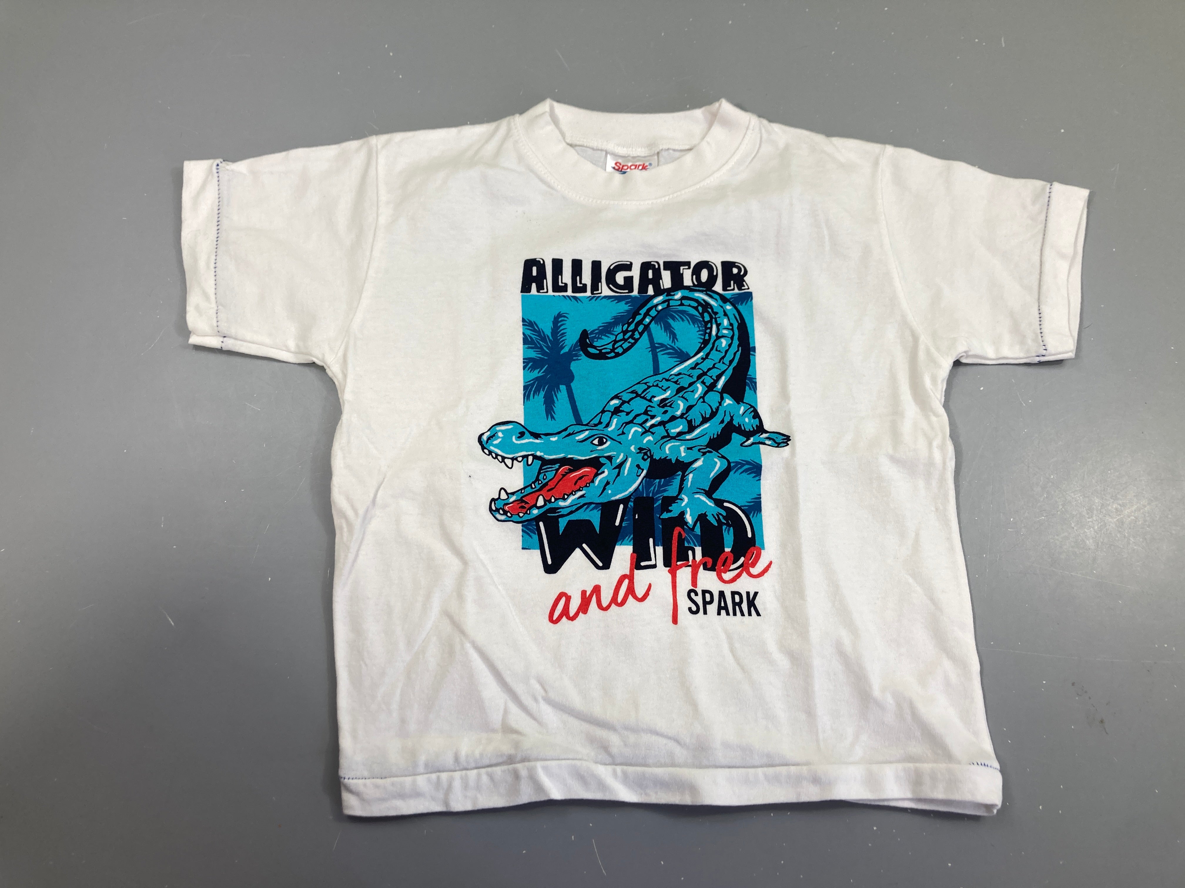 T-shirt m.c blanc alligator