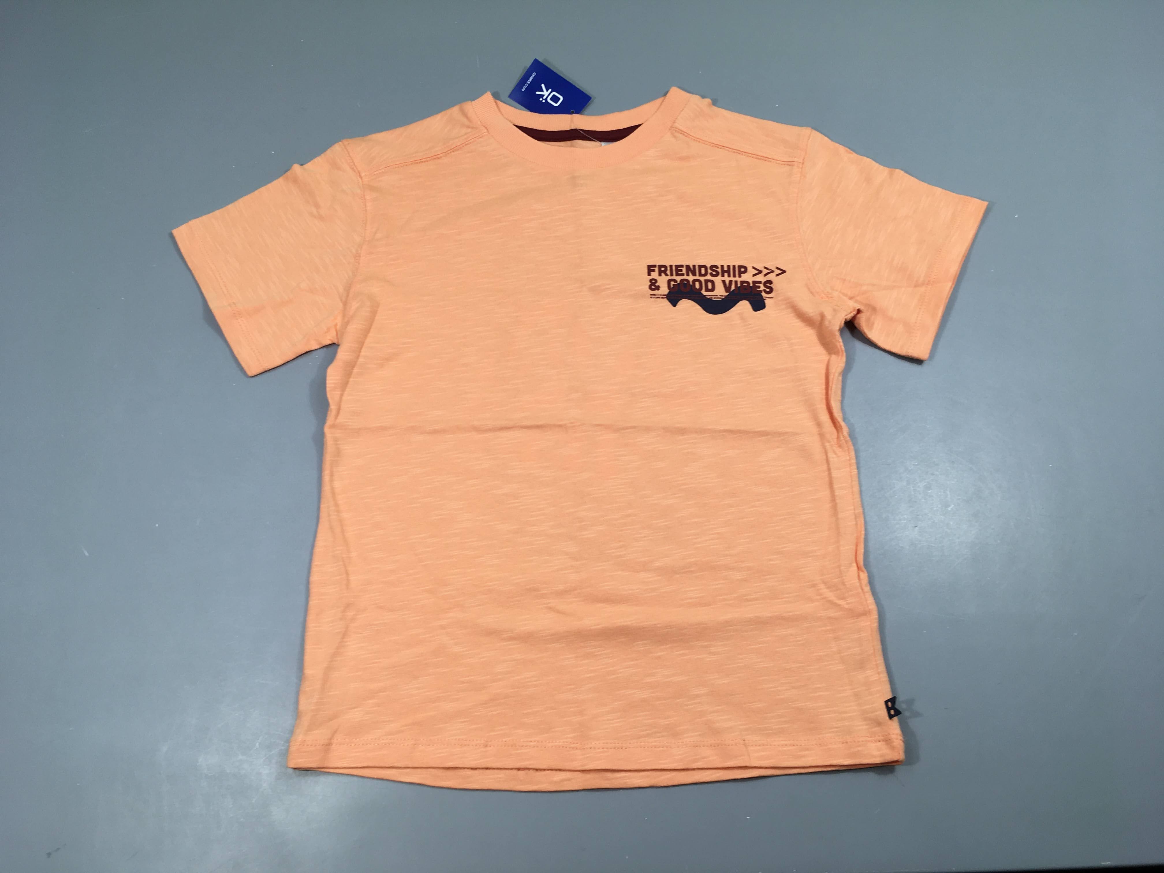 Neuf-T-shirt m.c saumon flammé Friendship