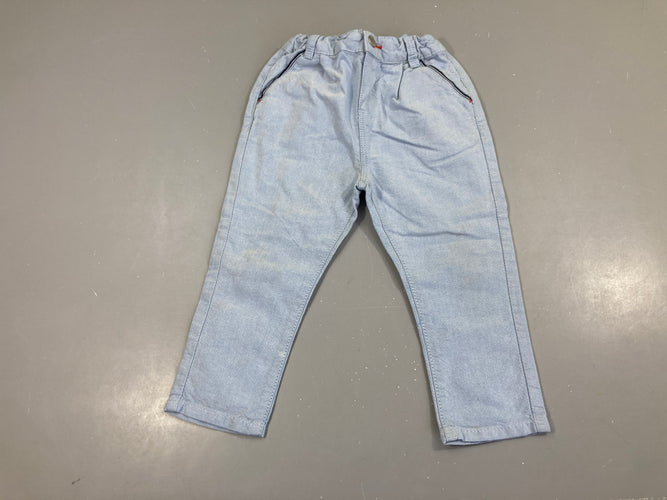Pantalon chino bleu clair, moins cher chez Petit Kiwi