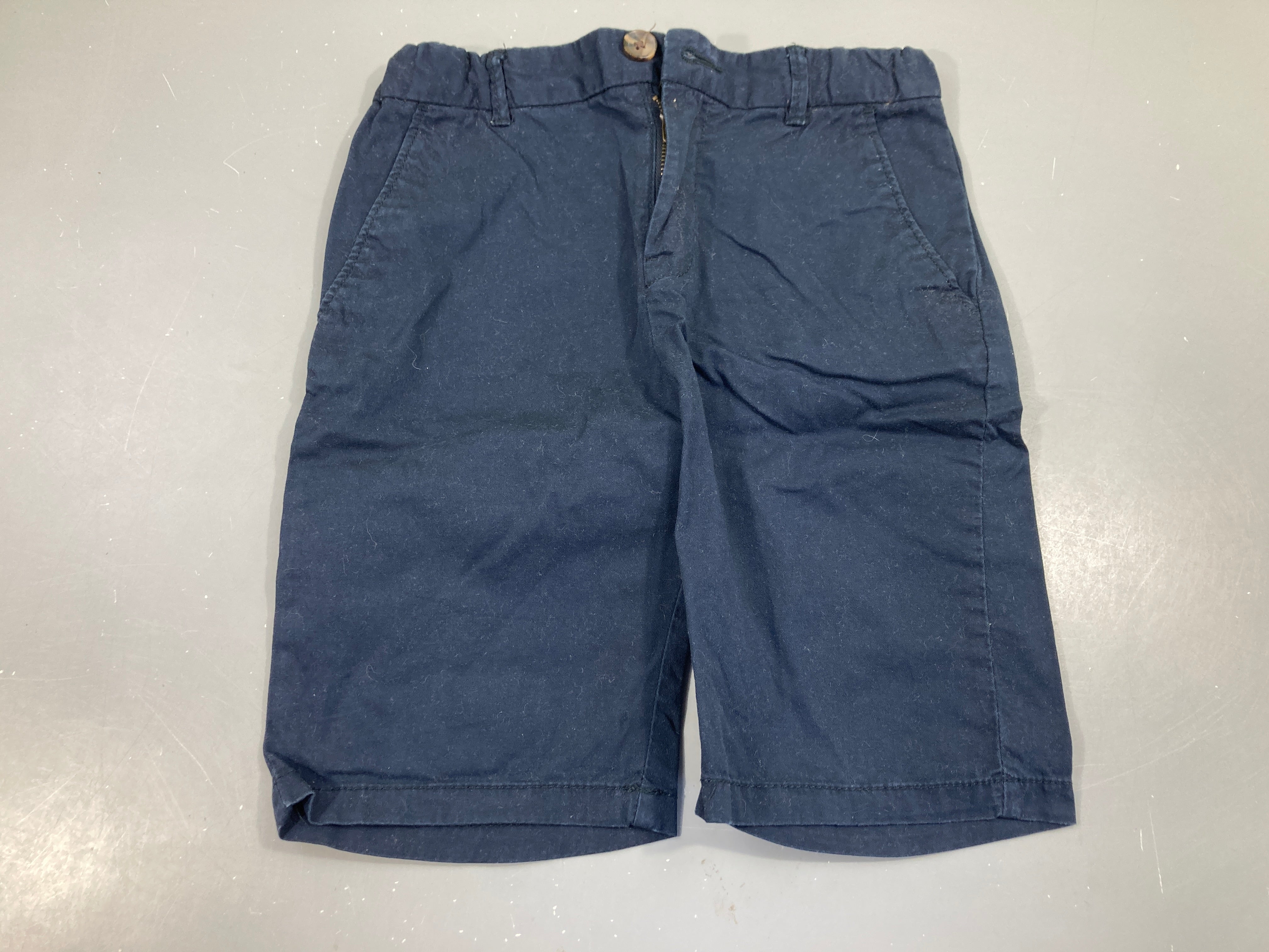 Bermuda toile bleu foncé