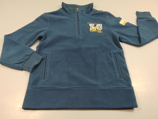 Pull polar bleu "LC Sport tek", petit zip, moins cher chez Petit Kiwi