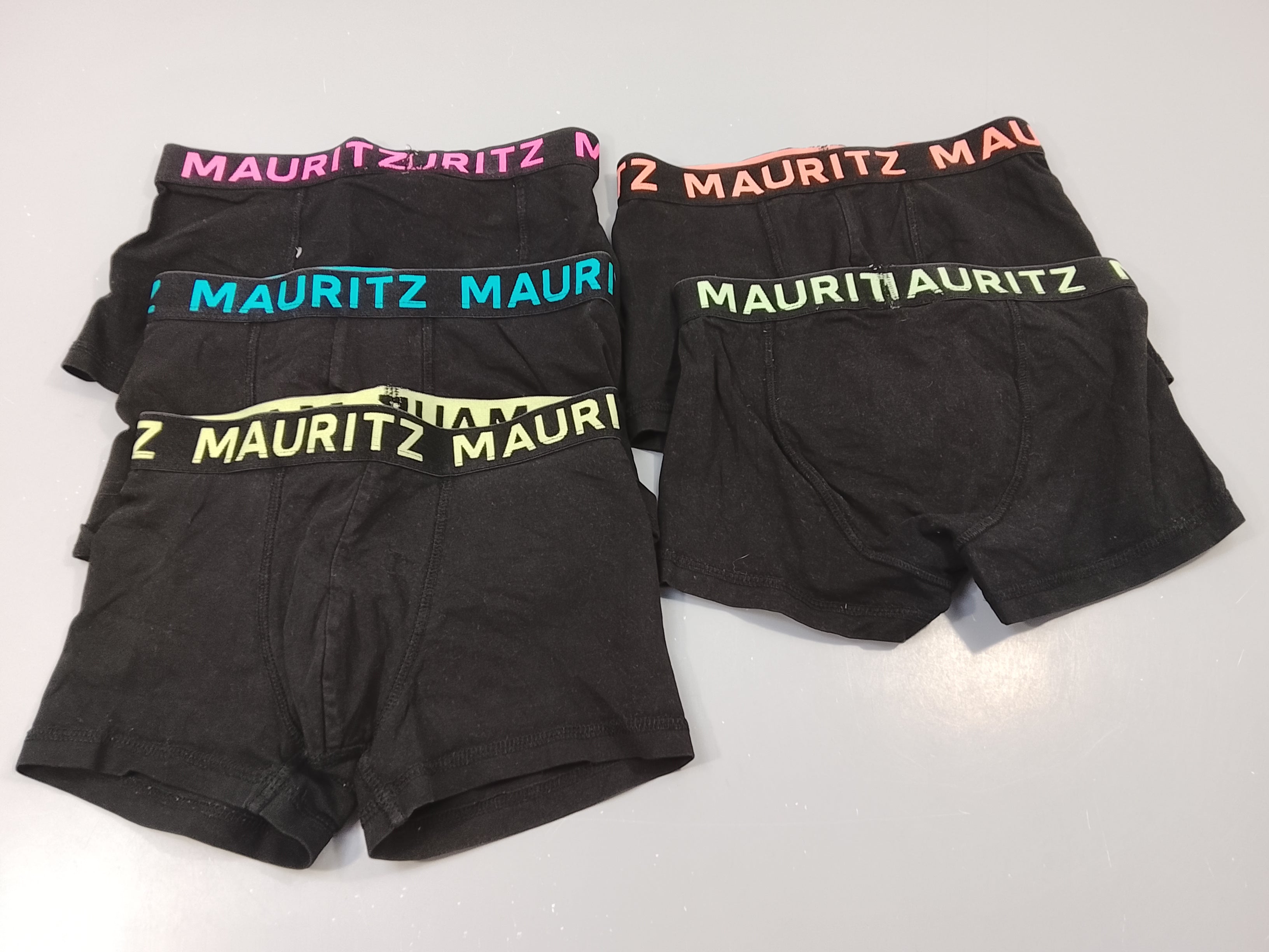 Lot de 5 boxers noirs taille élastique 