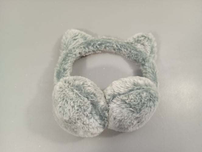 Cache oreilles velours gris, moins cher chez Petit Kiwi