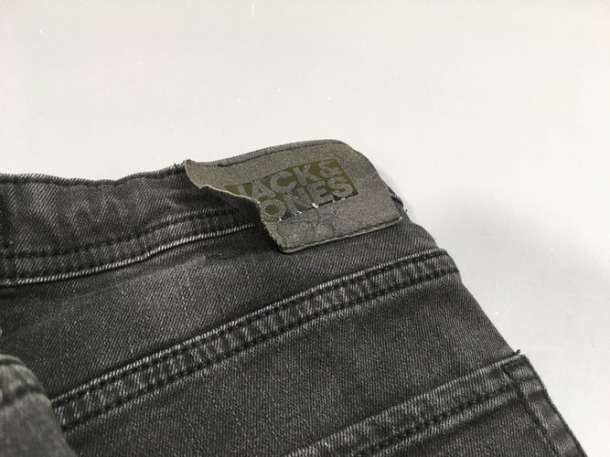 Jeans noir Slim Glenn, étiquette arrière détachée, moins cher chez Petit Kiwi