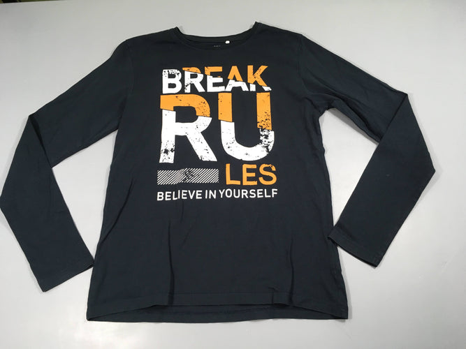 T-shirt m.l bleu marine Rules, moins cher chez Petit Kiwi
