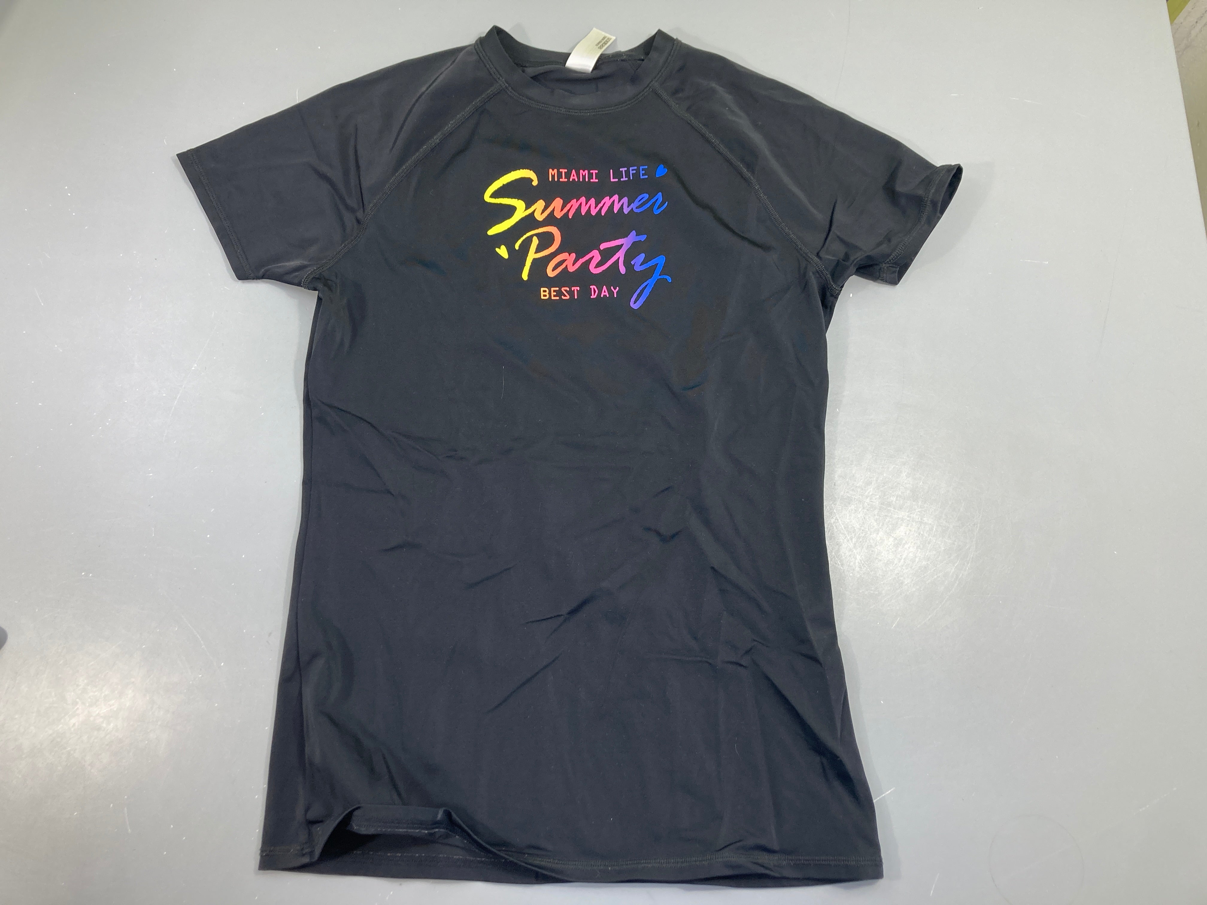 T-shirt m.c noir miami , polyamide