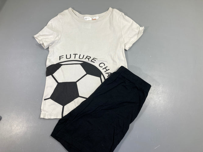 Pyjashort blanc et noir, future champion, moins cher chez Petit Kiwi
