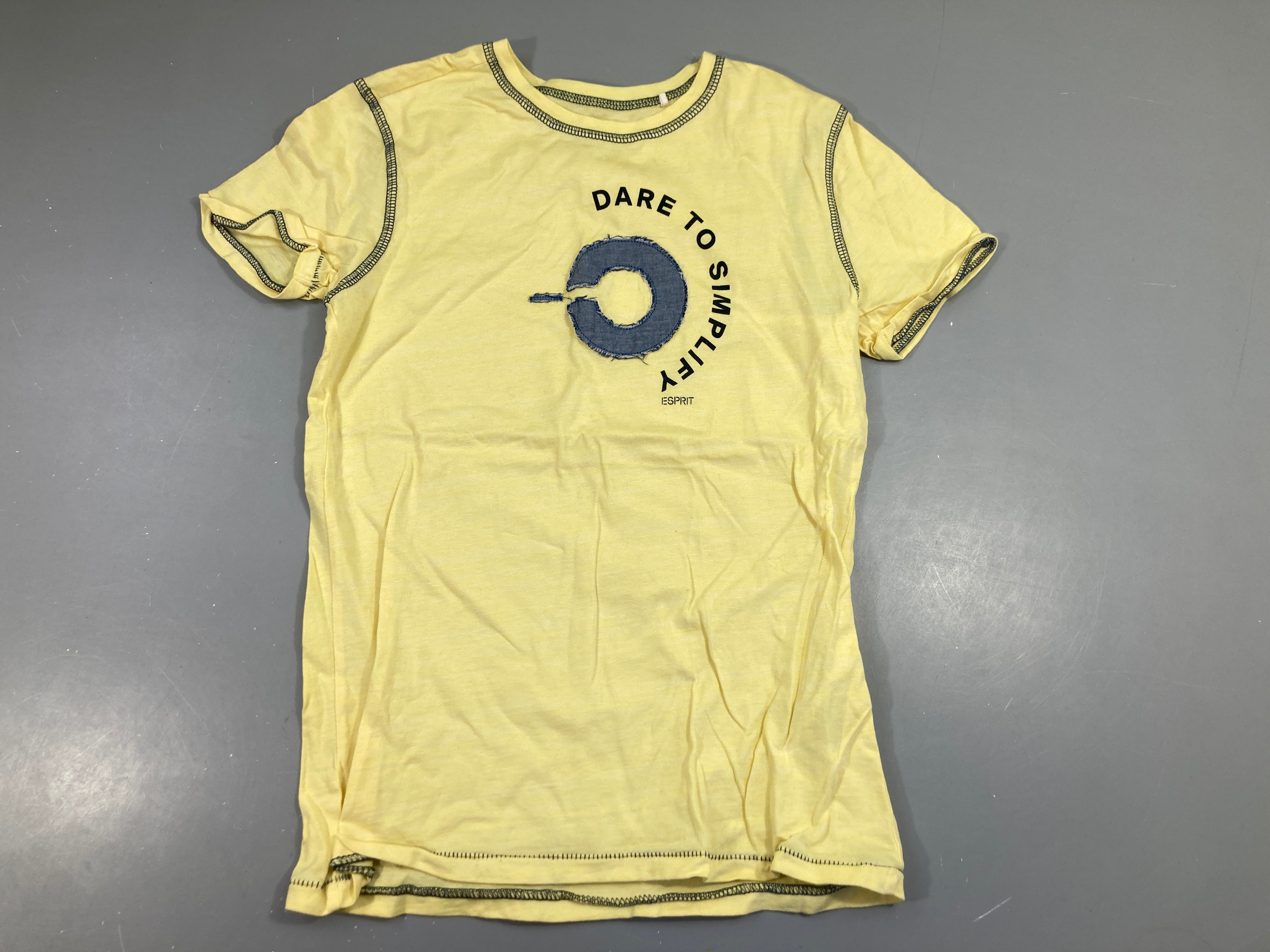 T-shirt m.c jaune clair , dare to simplify