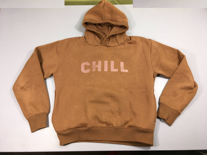 Sweat à capuche brun Chill, moins cher chez Petit Kiwi
