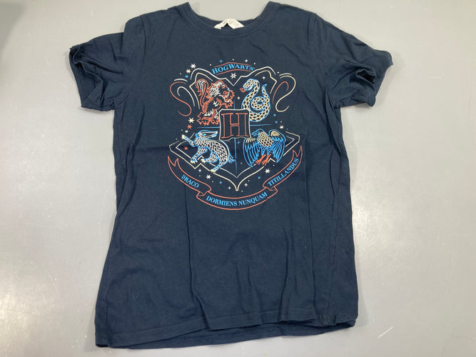 T-shirt m.c bleu foncé,Hogward, moins cher chez Petit Kiwi