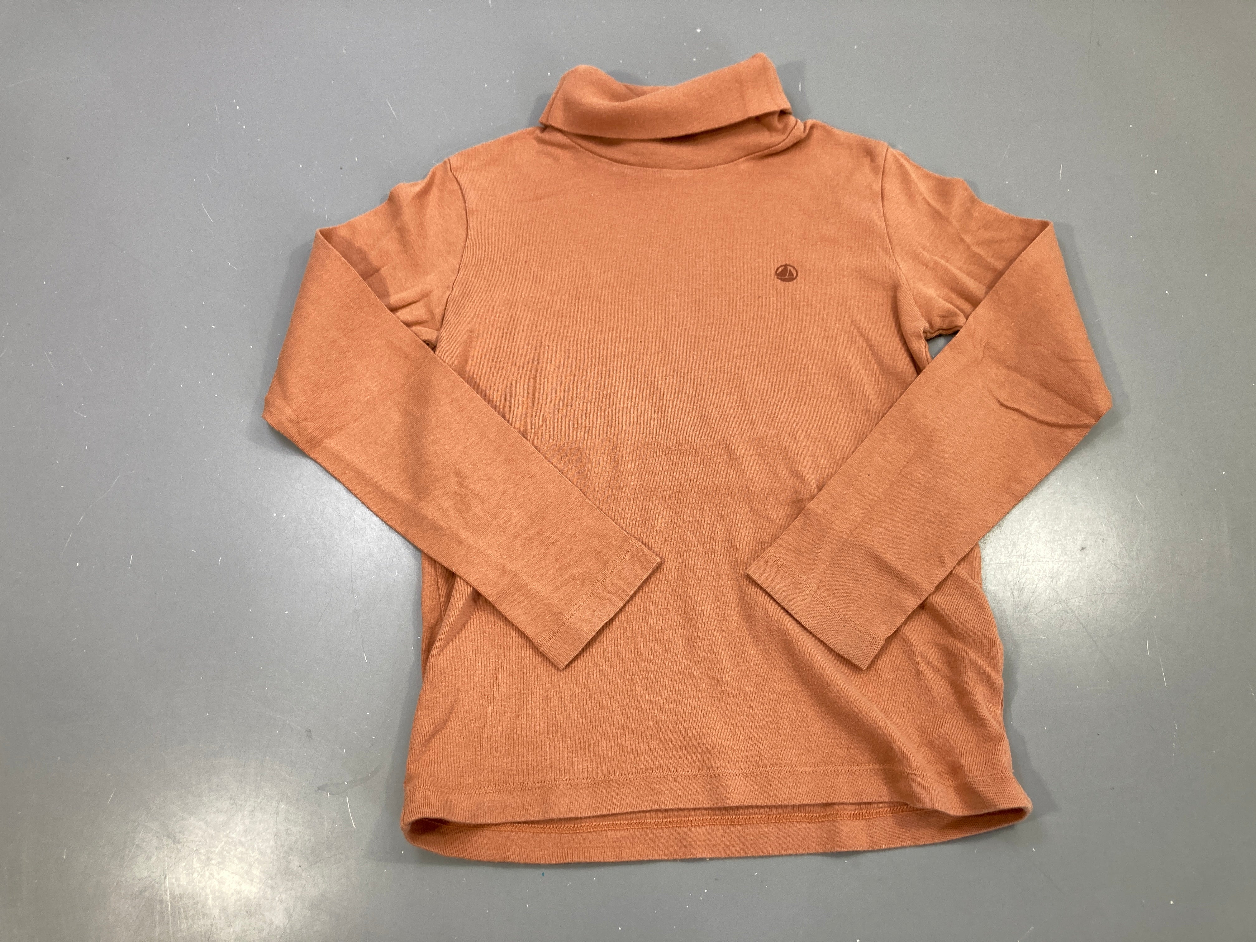 T-shirt m.l col roulé terracotta Bouloché