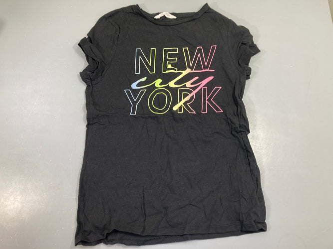 T-shirt m.c noir NY city, moins cher chez Petit Kiwi