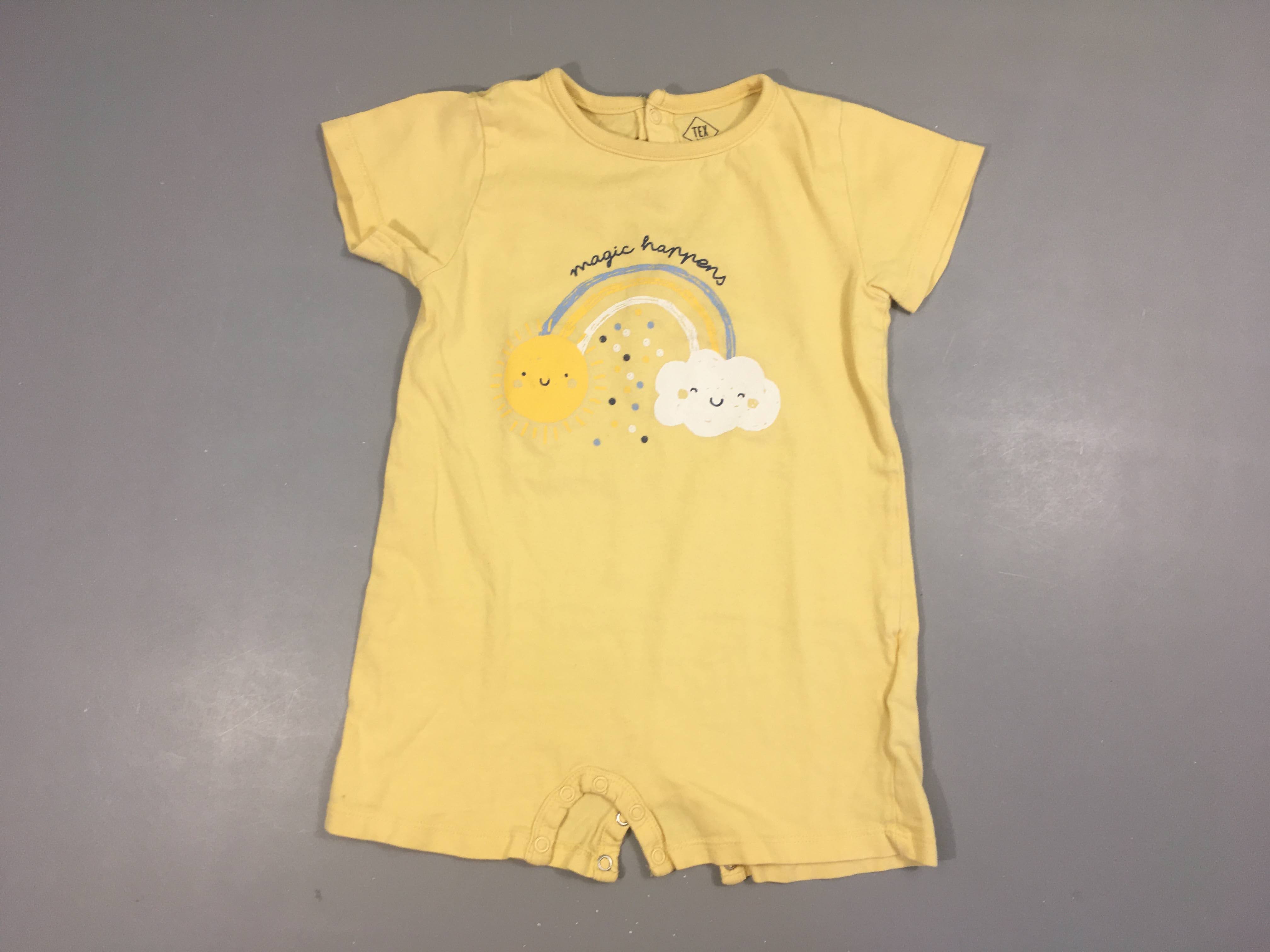 Combishort m.c jersey jaune arc-en-ciel