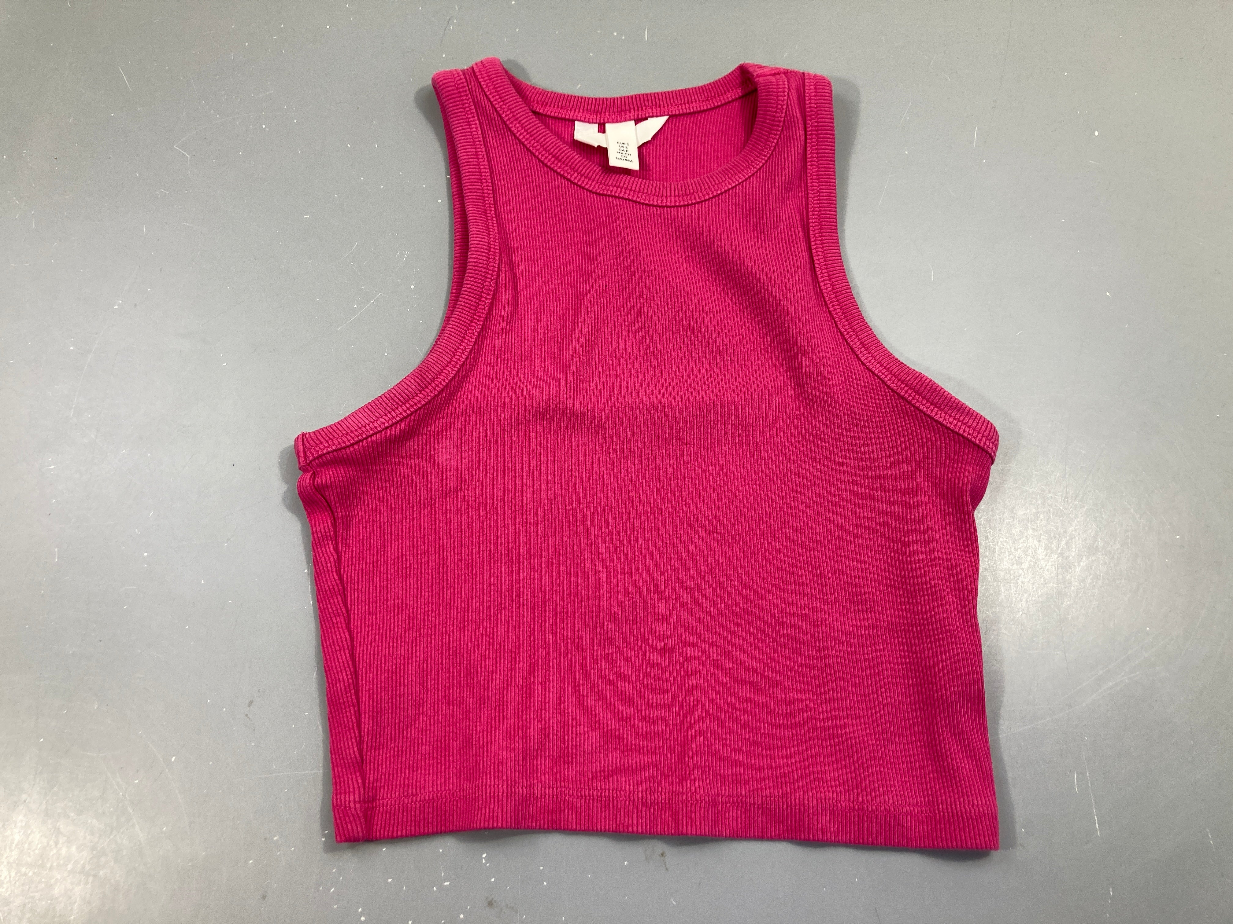 Débardeur rose vif court
