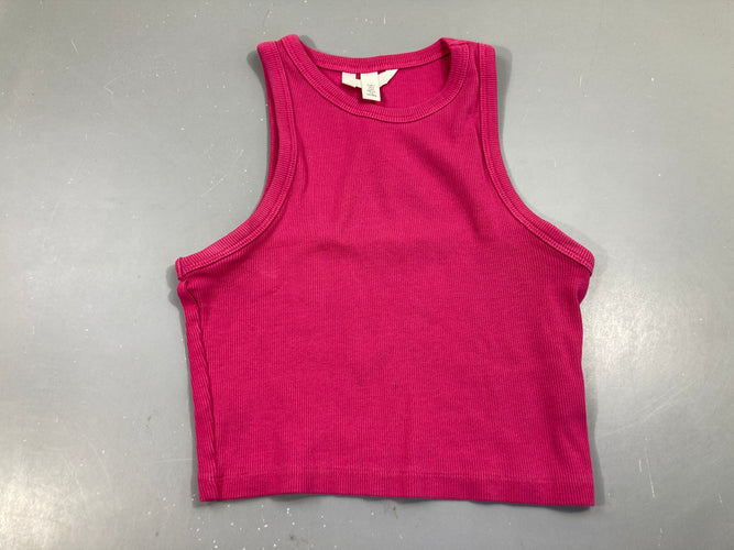 Débardeur rose vif court, moins cher chez Petit Kiwi