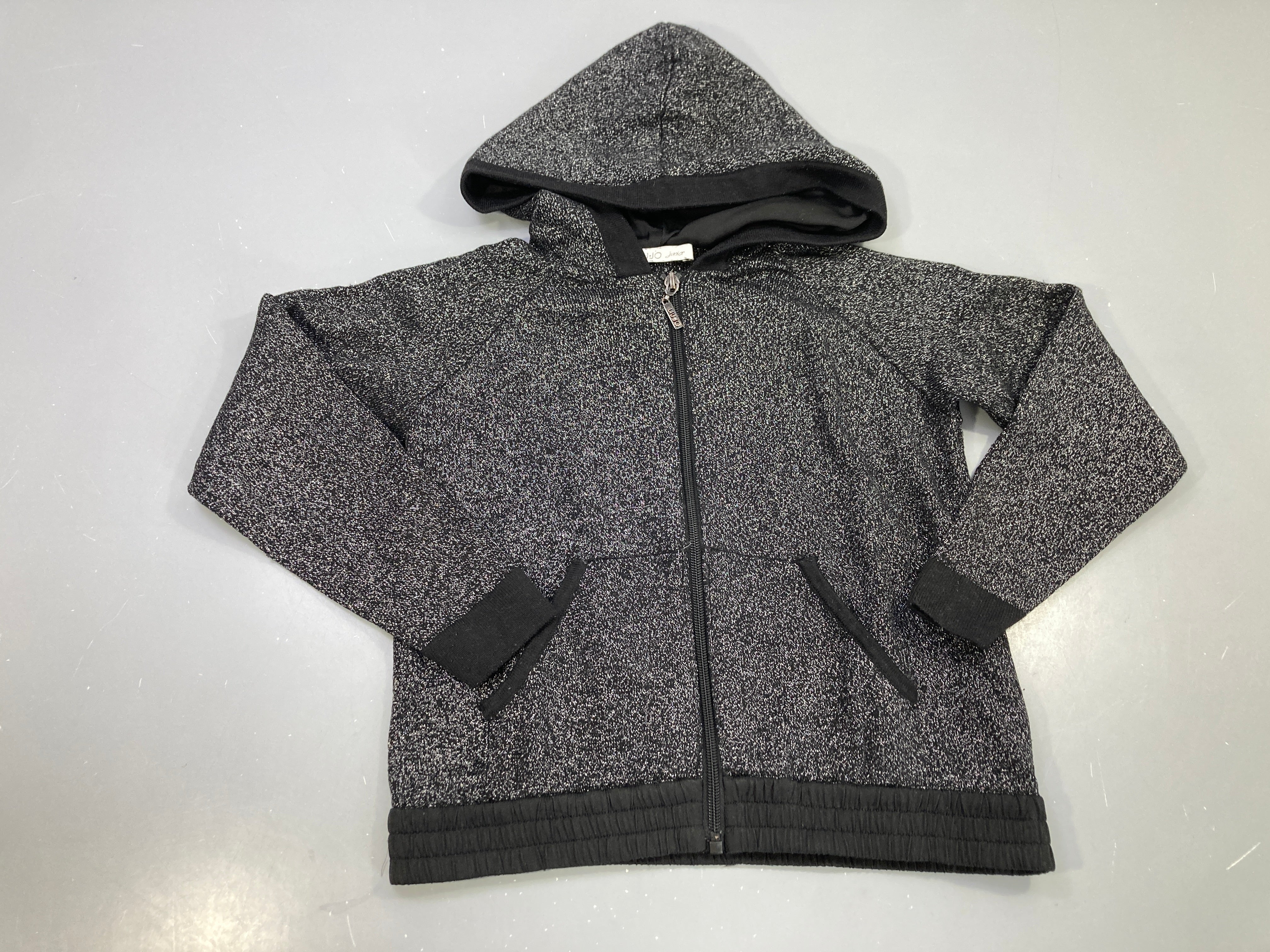 Sweat zippé à capuche gris chiné, Lui.JO