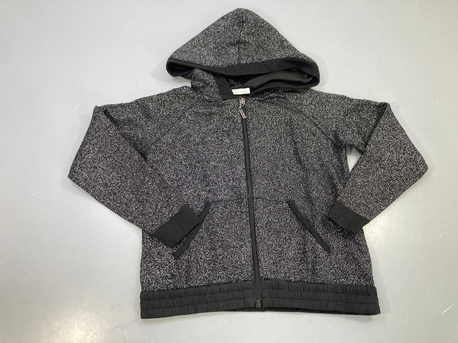 Sweat zippé à capuche gris chiné, Lui.JO, moins cher chez Petit Kiwi