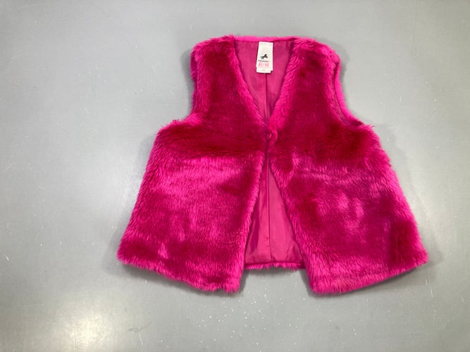 Gilet s.m fuchsia fausse fourrure, Palomino, moins cher chez Petit Kiwi