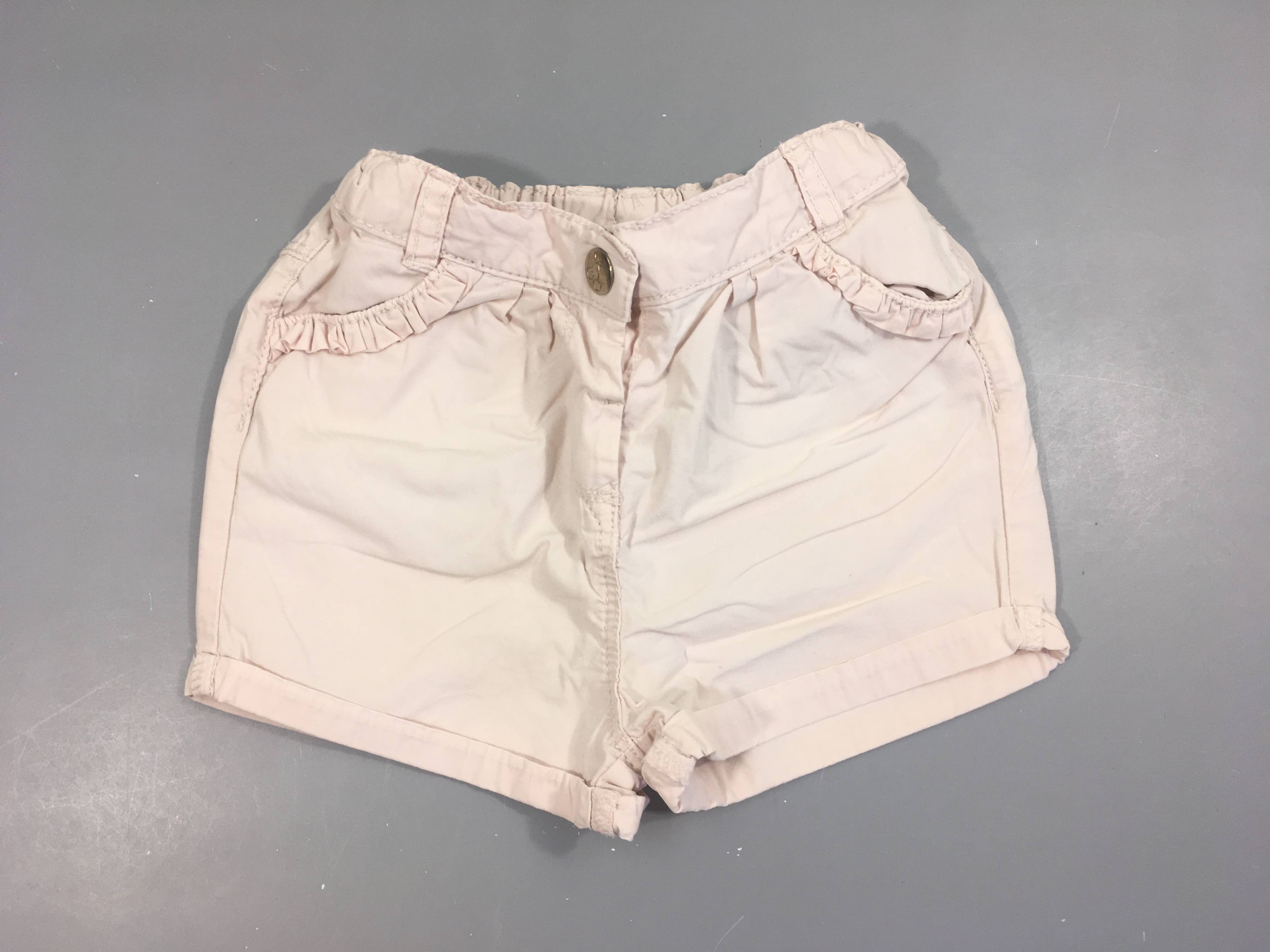 Short rose pâle froufrous