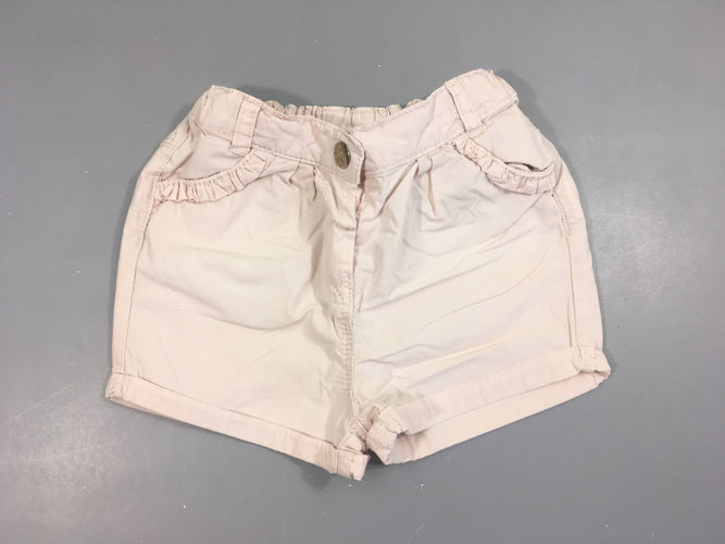 Short rose pâle froufrous, moins cher chez Petit Kiwi
