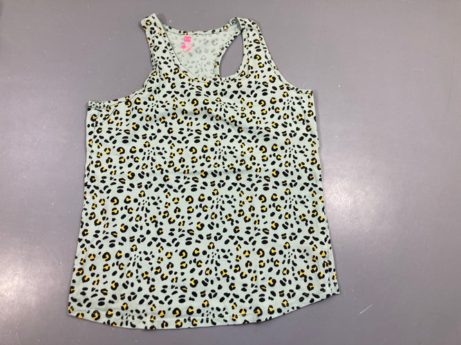 Débardeur vert d'eau motifs léopard, moins cher chez Petit Kiwi